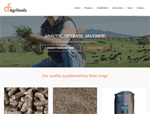 Tablet Screenshot of agrifeeds.co.nz